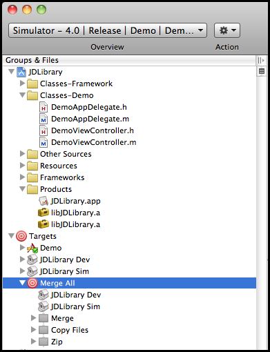 Xcode JDLibrary