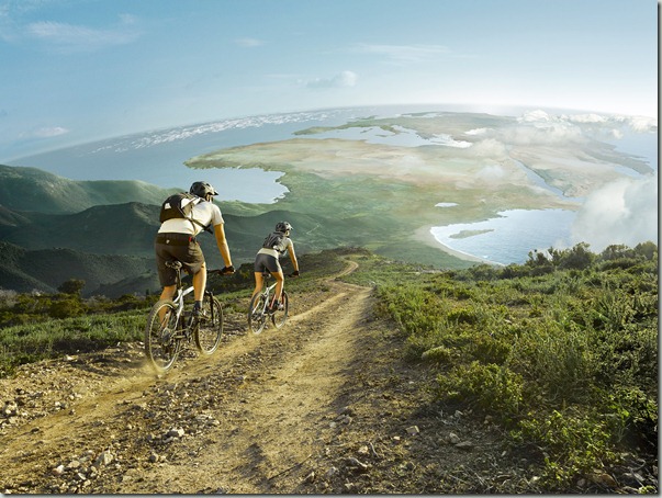 beautiful biking path